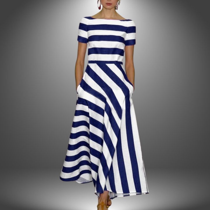 MIA | STRIPED MIDI DRESS