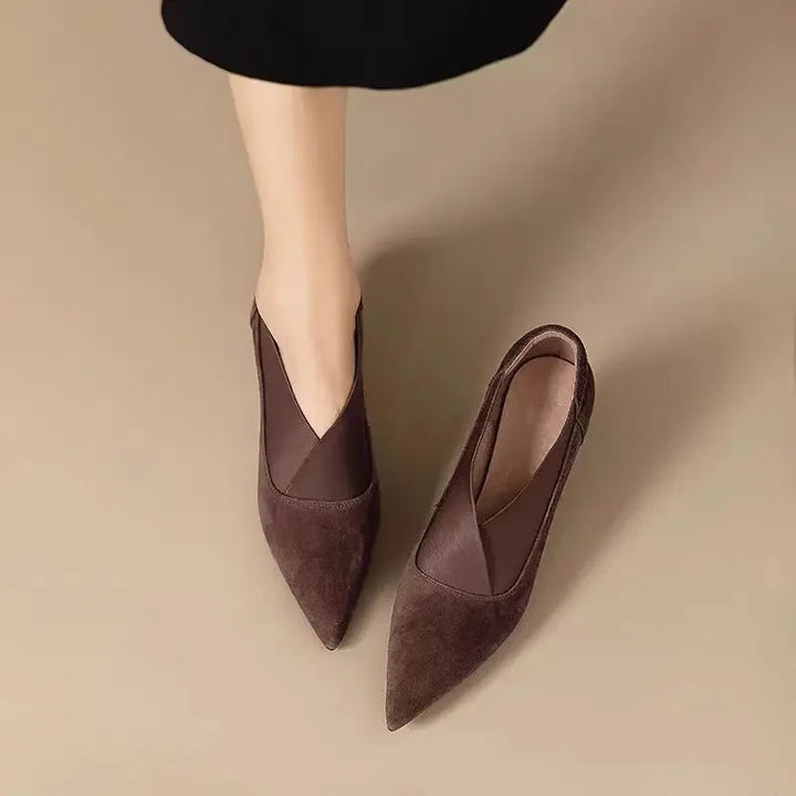 Elara Suede Heels